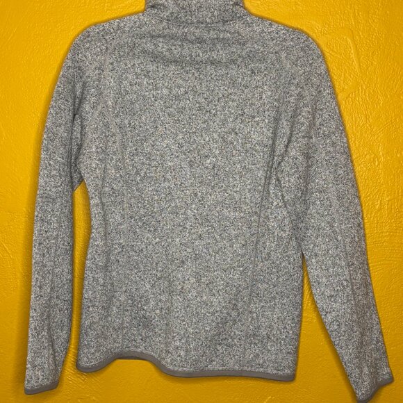 Patagonia Women’s Gray Quarter Zip Fleece Pullover Recycled Polyester Size M - Picture 2 of 7